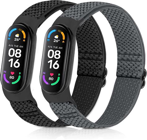 Enkic Elastisch Armband Kompatibel Mit Xiaomi Mi Band 7 Mi Band 6 Mi