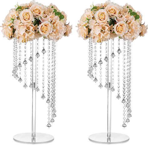 Wholesale 118cm Tall Clear Acrylic Candle Holders Wedding Centerpiece Crystal 5 Arms Candelabra