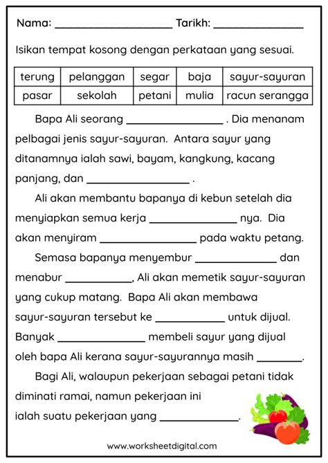 Pemahaman Tahun Worksheet Digital