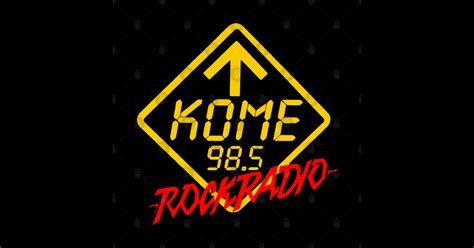 Kome 985 Rock Radio Kome Sticker Teepublic