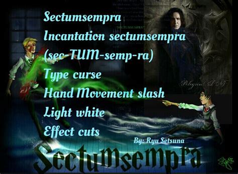 Sectumsempra a favorite spell of mine | Harry Potter Amino