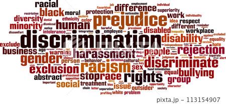 Discrimination Word Cloud Pixta