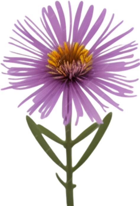 Premium Psd New England Aster Clipart A Cute New England Aster Flower