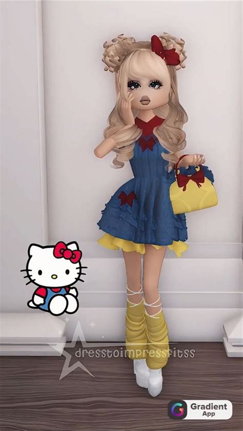 Hello Kitty In 2024 Dress To Impress Aesthetic Roblox Royale High Outfits Fancy Dress Code