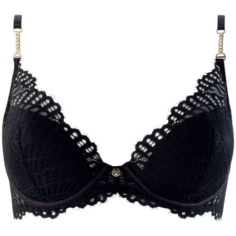 Morgan Soutien Gorge Ampliforme Coque Moul E Noir Ava Dentelle Noir