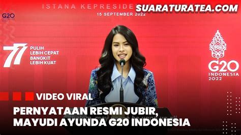 Pernyataan Resmi Juru Bicara Pemerintah Untuk Presidensi G20 Indonesia