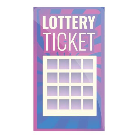 Card lottery ticket icon, cartoon style 14285149 Vector Art at Vecteezy