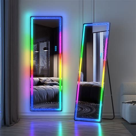 Lvsomt Large Oversized X Full Length Led Mirror Free Standing