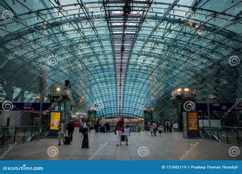 Frankfurt Airport Long Distance Train Station. Editorial Stock Image ...