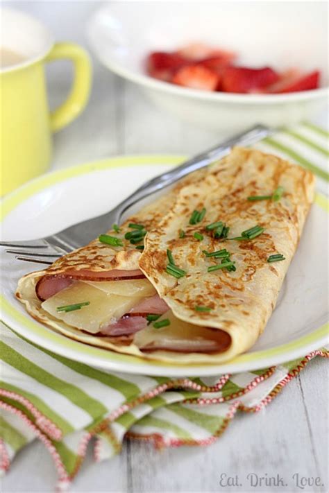 Ham And Cheese Crepes