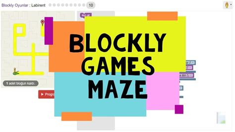 Blockly Oyunlar Labirent Oyunu Blockly Games Maze 1 2 3 4 5 6 7