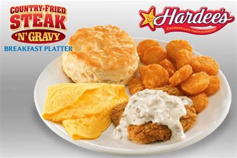 Hardees Launches A Country Fried Steak N Gravy Platter