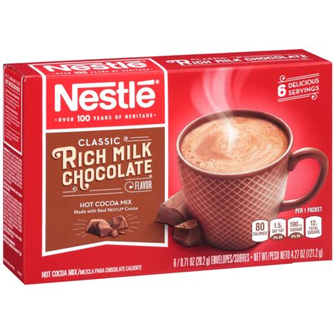 Nestle Classic Rich Milk Chocolate Hot Cocoa Mix Envelopes Shop Cocoa