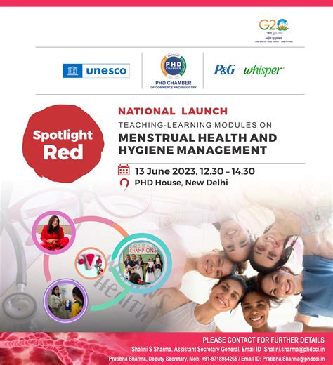 Spotlight Red: Launch of Teaching Learning Modules on Menstrual Health
