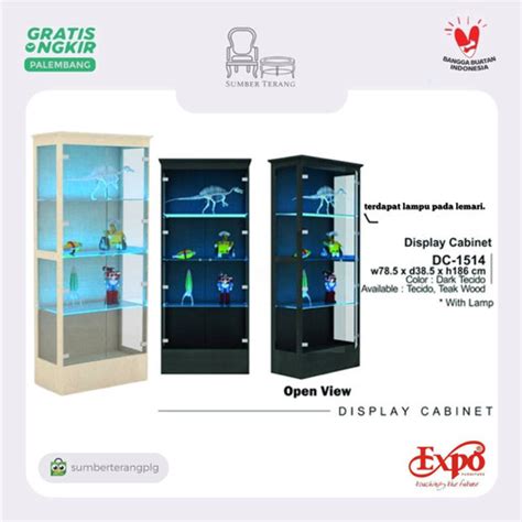 Jual DC 1514 Expo Lemari Hias Pajangan Kaca Lemari Tas Display Cabinet