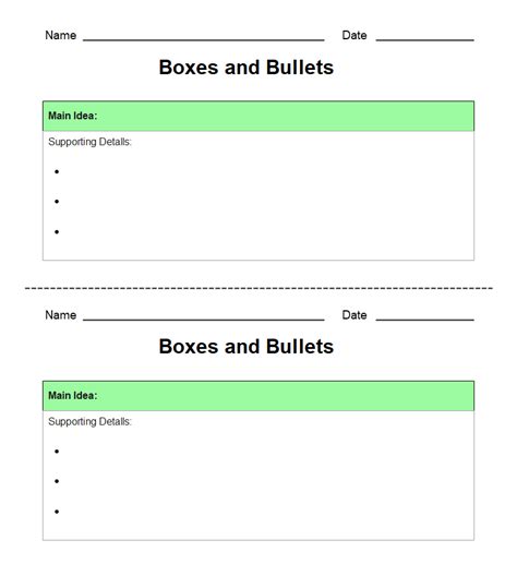 Boxes and Bullets Graphic Organizer Examples | EdrawMax Online