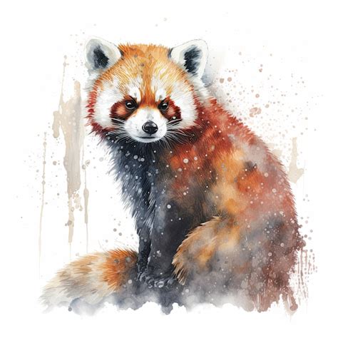 Red Panda Watercolor - Etsy