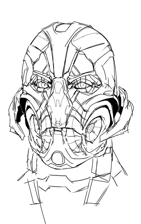 Ultron Coloring Page Coloring Pages 🎨