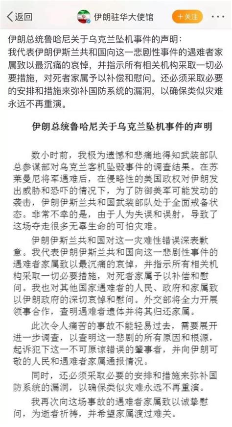 美伊争端新回合：伊朗为坠机事件负责，美国再挥制裁大棒澎湃号·媒体澎湃新闻 The Paper