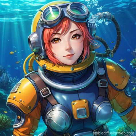 Dwarf In Diving Suit Stable Diffusion Online