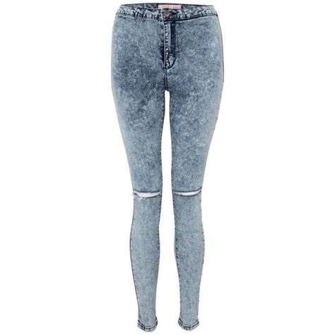 Jean Denim Déchiré Au Genou Taille Haute Slim Cdiscount Prêt à Porter