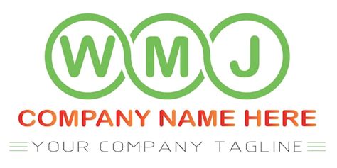 Premium Vector | Wmj letter logo design