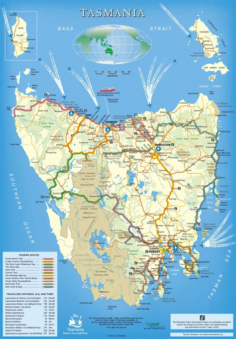 Tasmania Maps | Australia | Maps Of Tasmania (Tas) With Printable Map ...