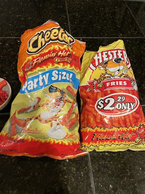Who Else Likes Flaming Hot Cheetos And Chesters Flaming Fries Chili