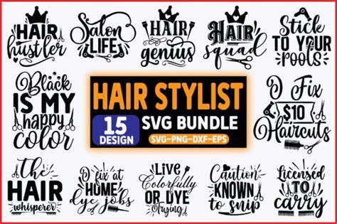 Hair Stylist Svg Bundle Graphic By Graphics Expert Creative Fabrica