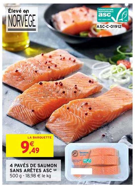 Offre Pav S De Saumon Sans Ar Tes Asc Chez Intermarche