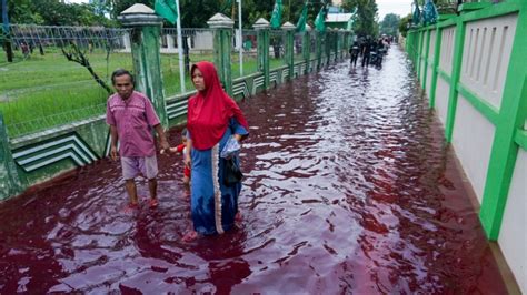 Batik Dye Causes Blood Red Flood In Indonesia CTV News