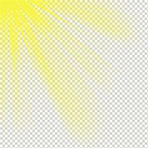 Ilustración de rayo de sol amarillo luz amarilla efecto de luz