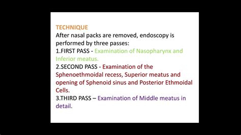 Diagnostic Nasal Endoscopy En 32 Youtube