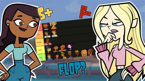 New Total Drama Cast Ranking Total Drama Tier List Youtube