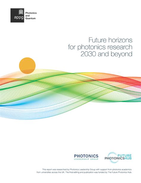 Future Horizons For Photonics Research Cover Uk Photonics Leadership