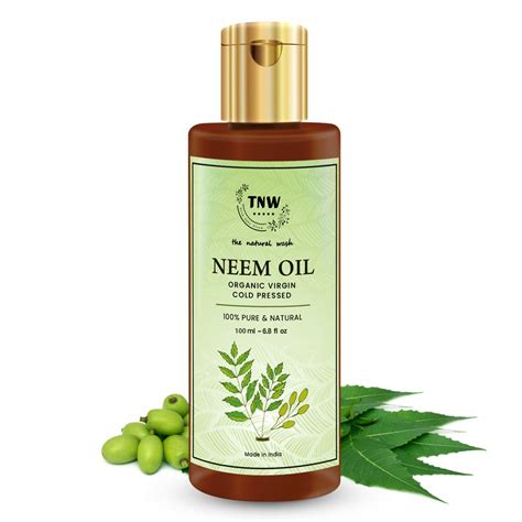 Buy Tnw The Natural Wash Pure Neem Oil 100ml Enriched With Neem Neem Oil For Hair And Skin