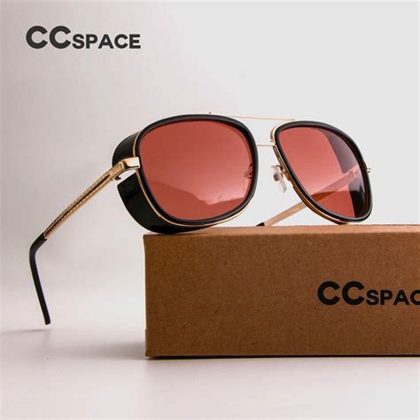 Male Steampunk Sunglasses Tony Stark Iron Man Matsuda Sunglasses Retro Vintage Eyewear Steampunk