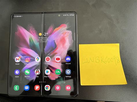 Samsung Galaxy Z Fold3 5G T Mobile Black 256GB 12GB SM F926U