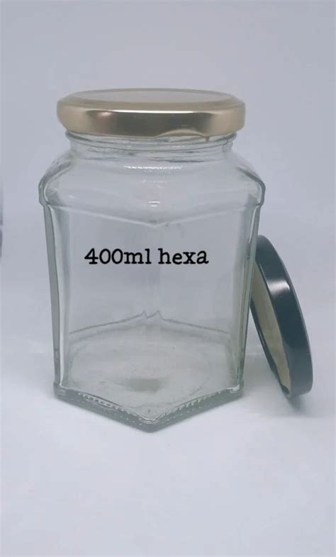 500 Ml 400ml Hexagonal Glass Jar For Spice Storage At Rs 12 50 Piece In Firozabad