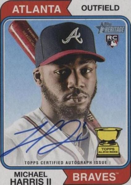 2023 Topps Heritage Real One Autographs Roa Mh Michael Harris Ii Au