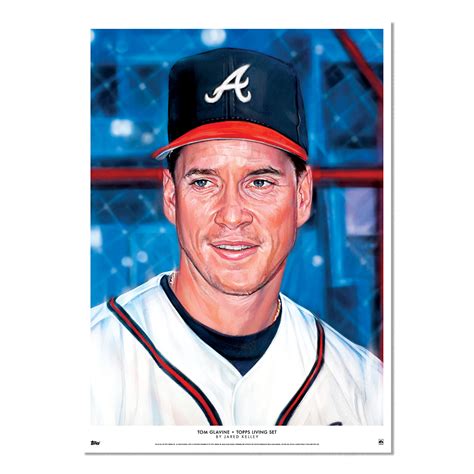 Topps Living Set Fine Art Print 589 Tom Glavine