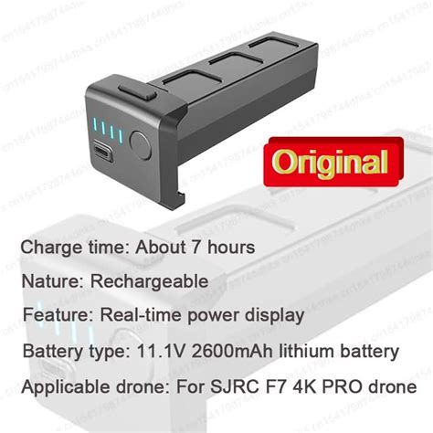 SJRC Original Battery For F7 4K PRO Drone 11 1V 2600mAh SJRC Drone