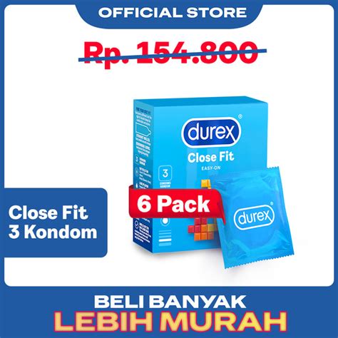 Promo BUY 5 FREE 1 Durex Close Fit 3s Kondom Ketat Pria Jakarta