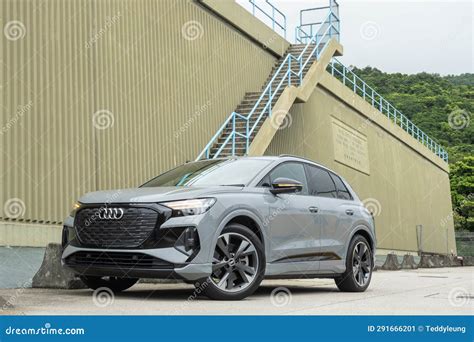 Audi Q4 E Tron SUV 2023 Test Drive Day Editorial Photo Image Of Drive