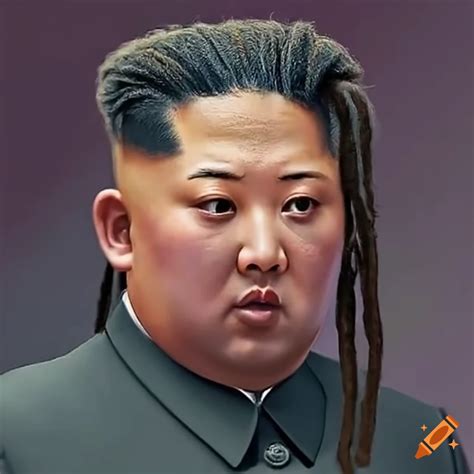 Satirical Portrayal Of Kim Jong Un With Dreads On Craiyon