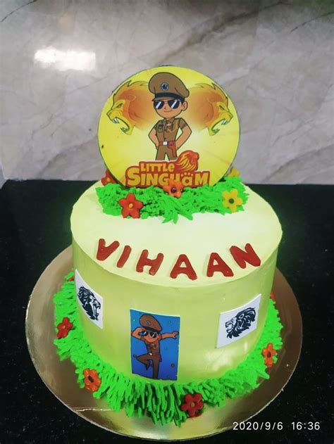 Little Singham Theme Cake Minion Birthday Cake Easy Cake Decorating