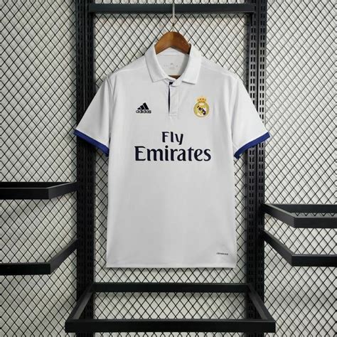 Camisa Retrô Real Madrid 16 17 Torcedor Adidas Masculina Branco