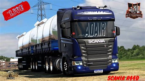 LIVE ETS2 1 45 SCANIA R440 ADAIR GAMER MAPA ELDORADO PRÓ VOLANTE