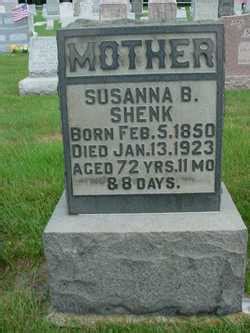 Susanna Brubaker Horst Shenk 1850 1923 Mémorial Find a Grave