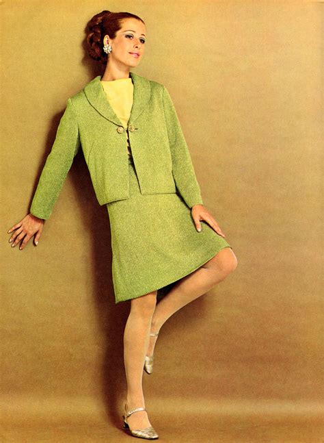 Beautiful Knitted Dress Fashion Of The 1960s ~ Vintage Everyday